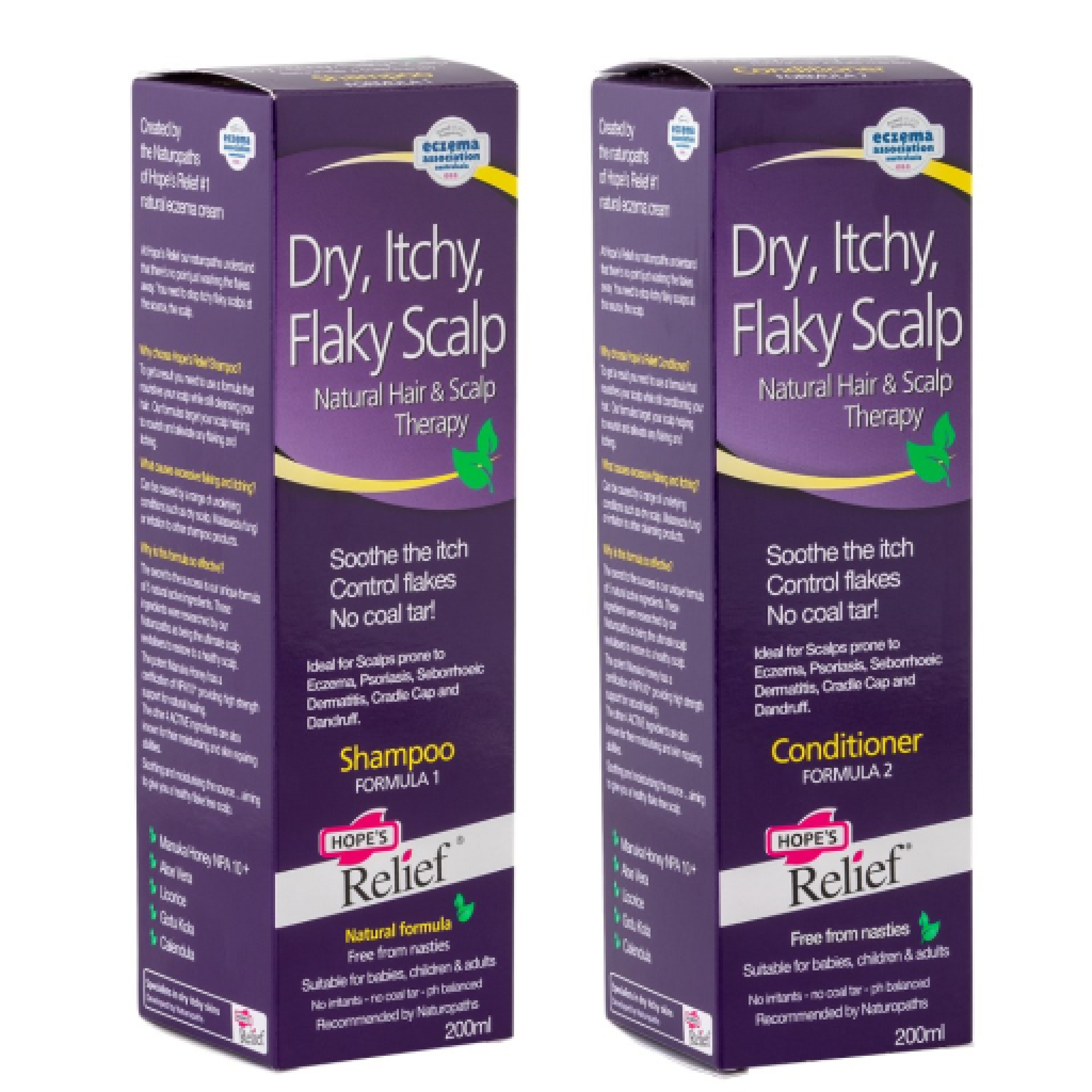 Hope's Relief Itchy Flaky Scalp Eczema Shampoo & Conditioner Set (200ml