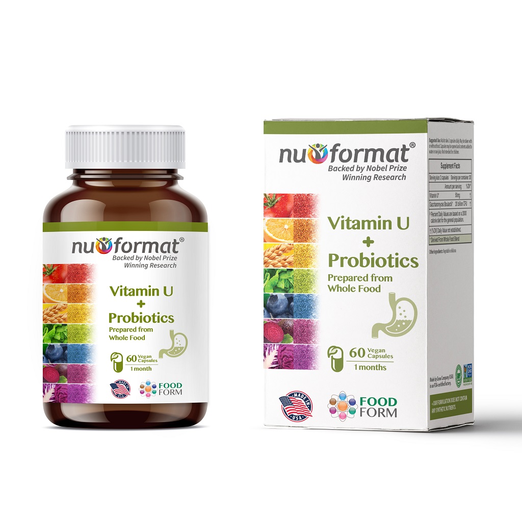 NUFORMAT Vitamin U + Probiotics 60 Capsules Doctor Anywhere