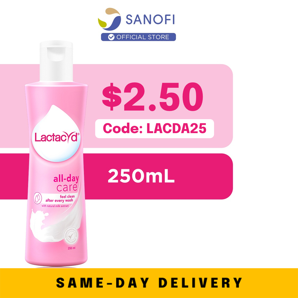 Lactacyd Feminine Wash All Day Care 250ml at 2.50 / Code LACDA25