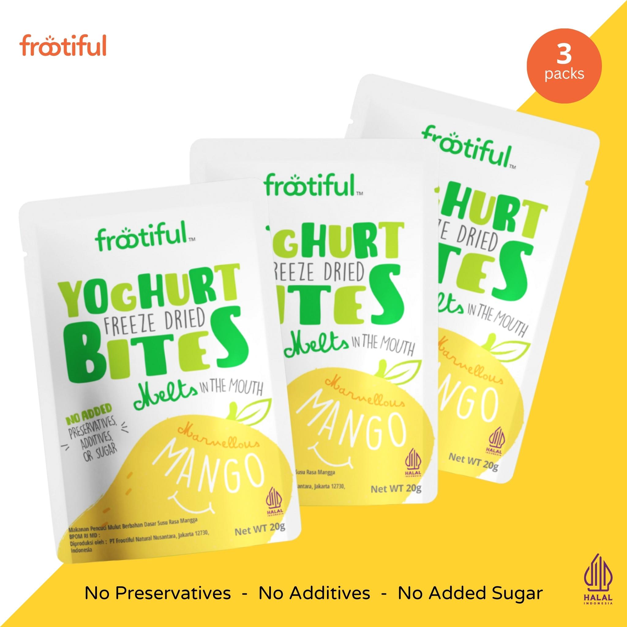 Frootiful Freeze Dried Yoghurt Bites Mango (Bundle of 3) Doctor