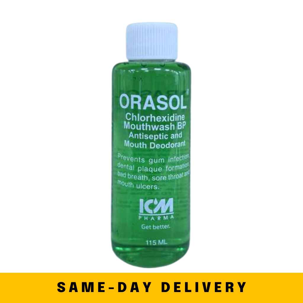 ORASOL [Chlorhexidine] Antiseptic Mouthwash 115ml (Bundle of 2)