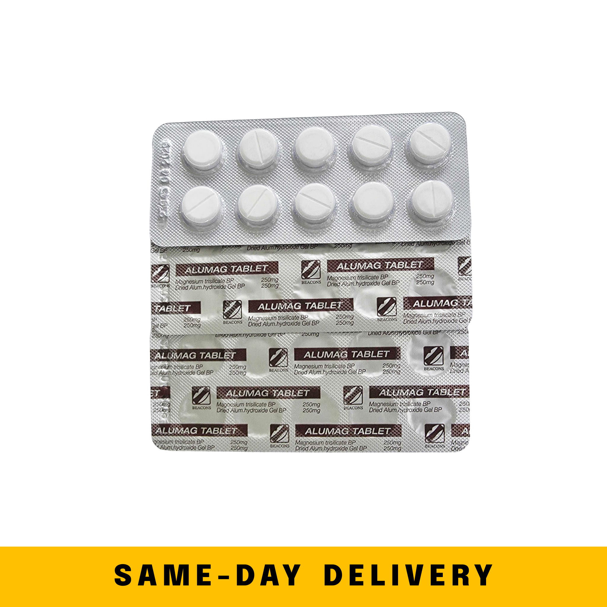 ALUMAG [Al Hydroxide 250mg + Mag Trisilicate 250mg] Chewable Tablet '30s