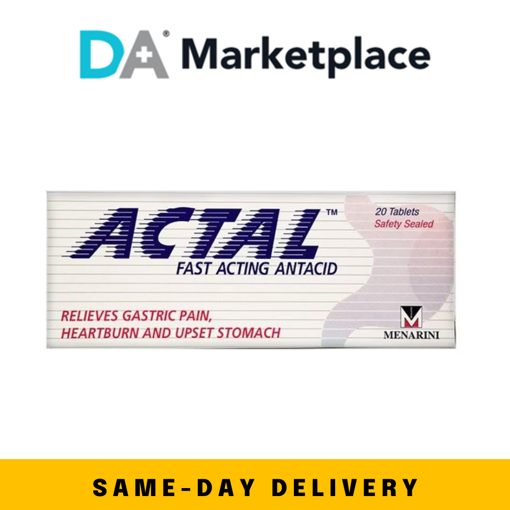 Actal Fast Acting Antacid Tablets 20’s