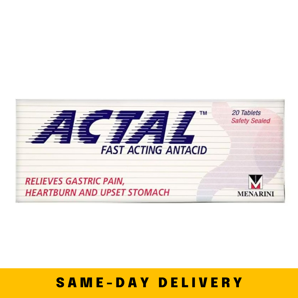 Actal Fast Acting Antacid Tablets 20’s
