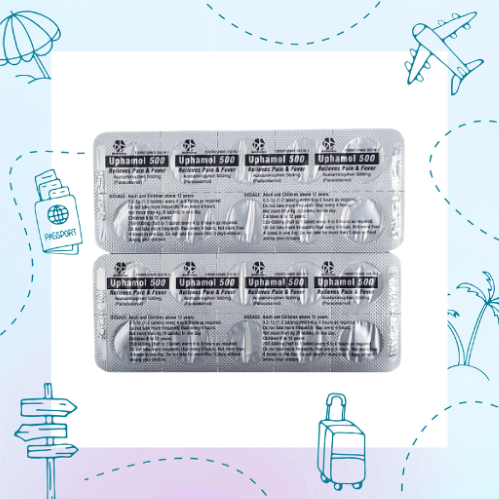 UPHAMOL [Paracetamol] 500mg Tablet 20s