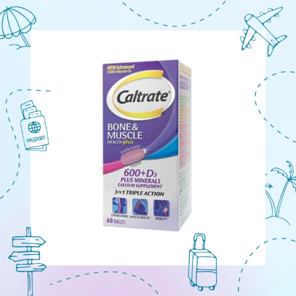 Caltrate 600+D Plus Minerals Calcium Supplement Tablet 60's