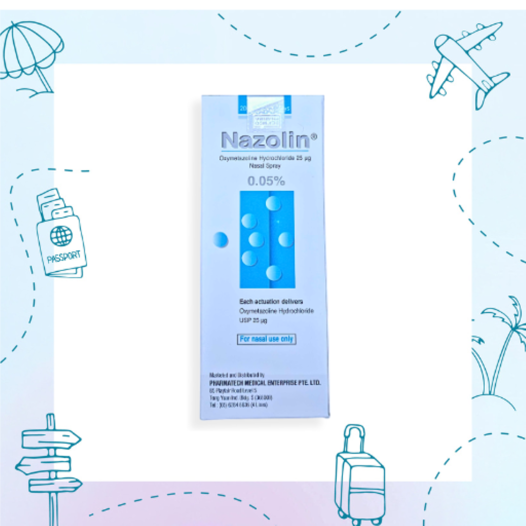 NAZOLIN [Oxymetazoline] 0.05% Nasal Spray 200D