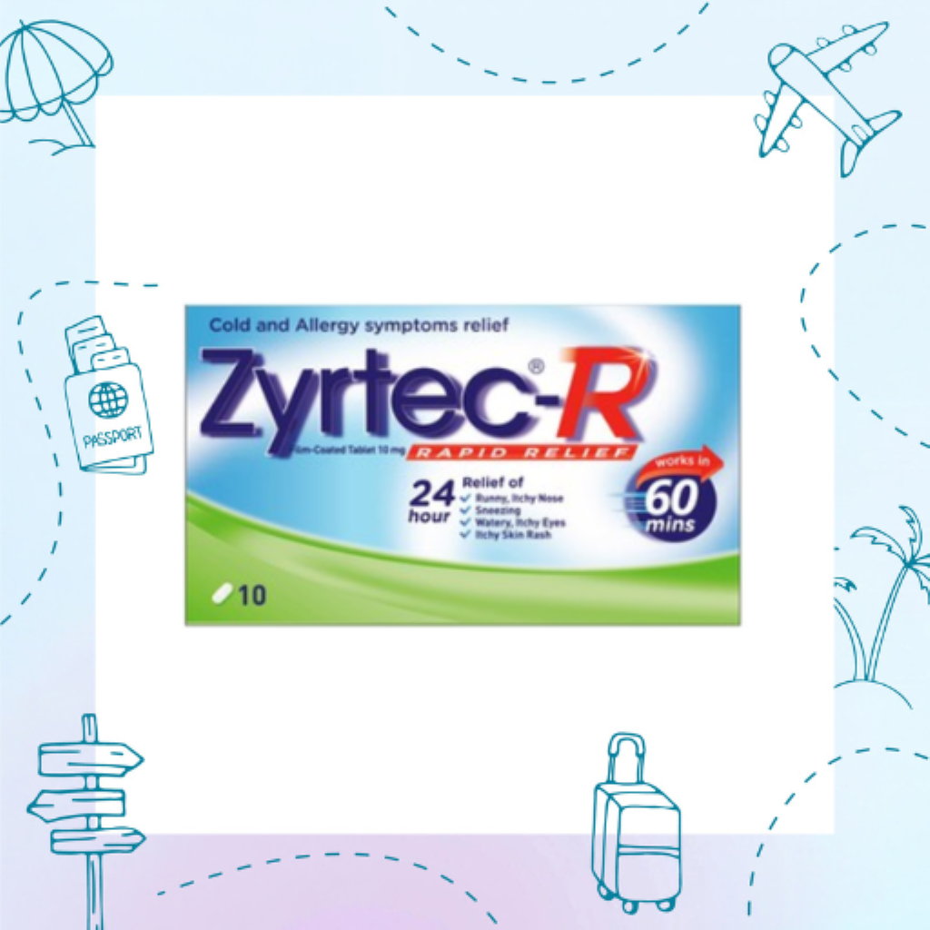 Zyrtec R Rapid Relief 10Mg Film-Coated Tablet 10’s