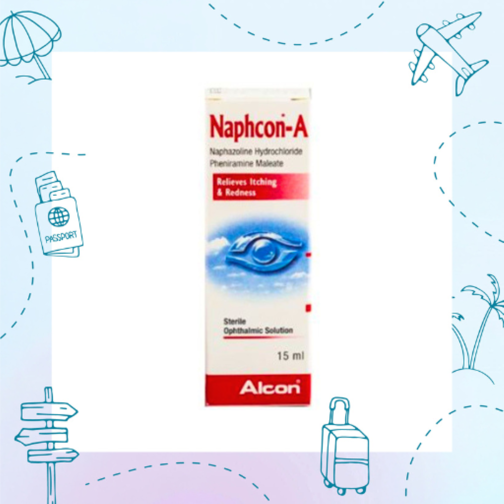Naphcon A Eye Drops 15ml - 2 Bottles