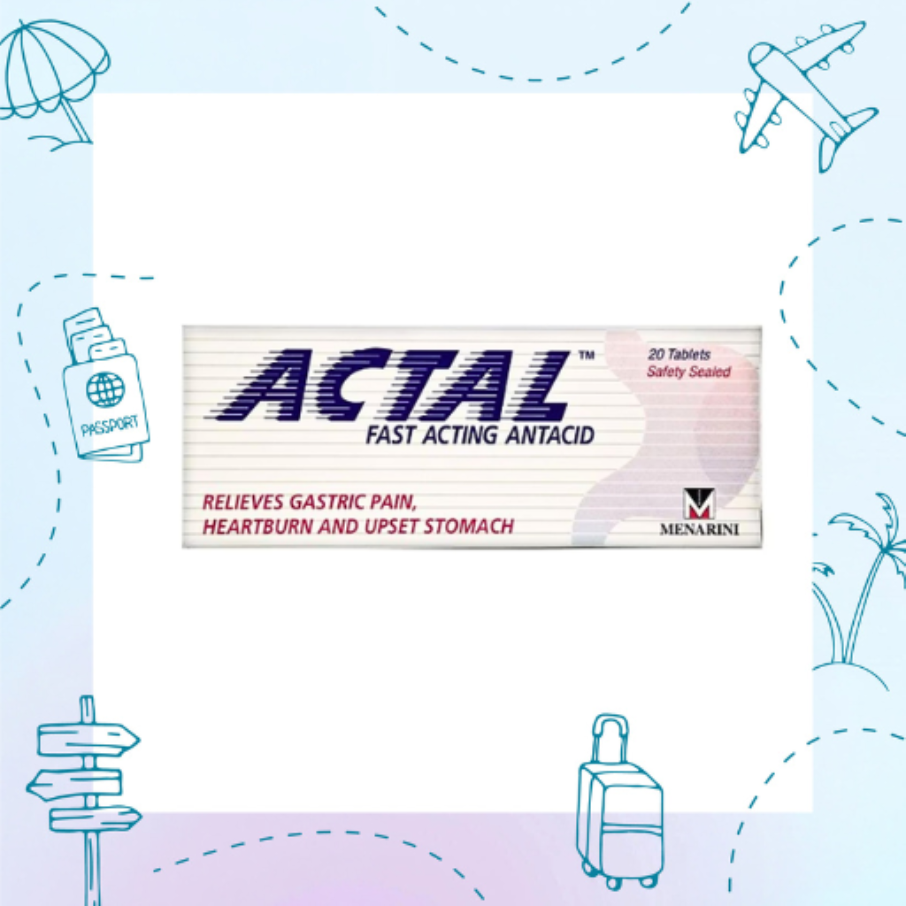 Actal Fast Acting Antacid Tablets 20’s