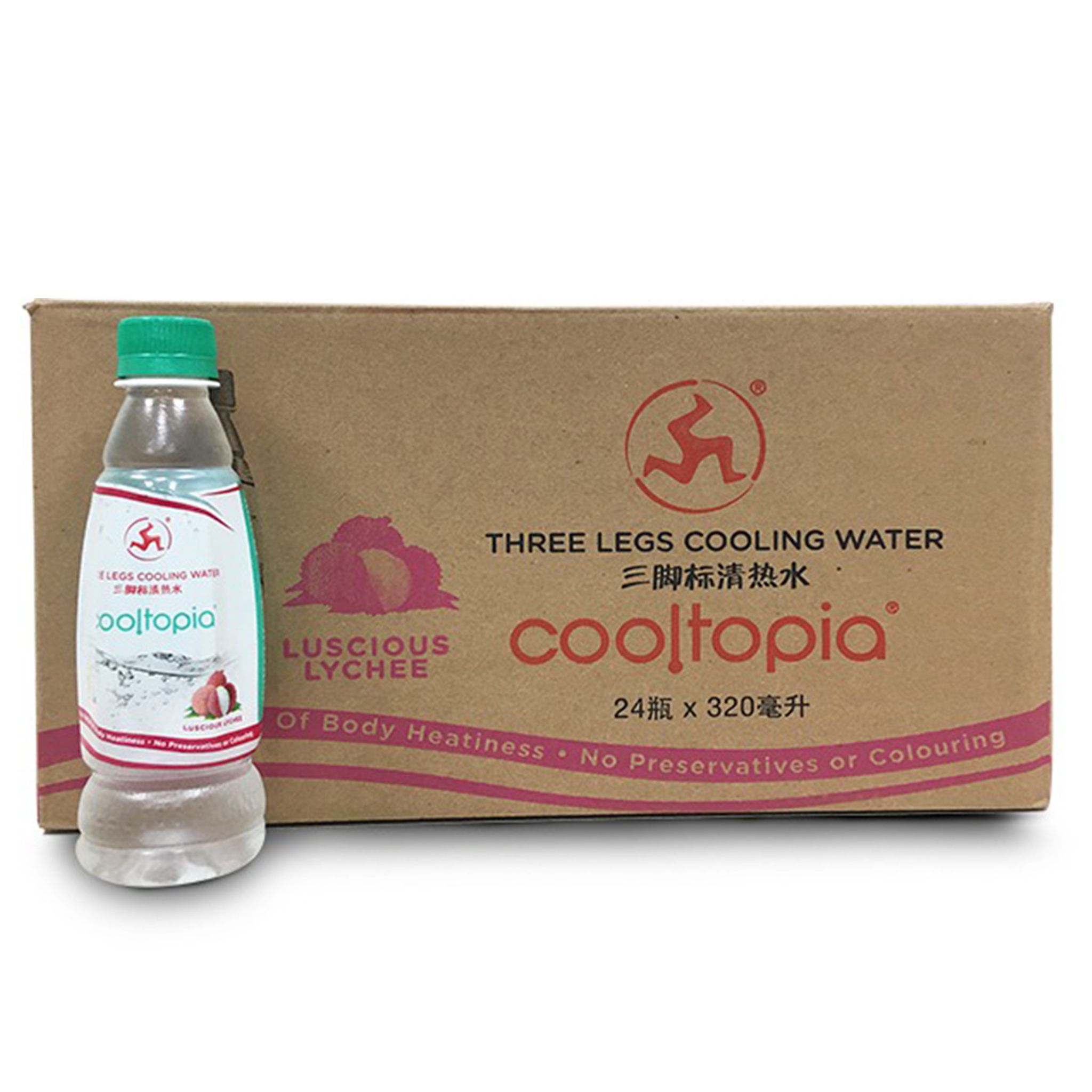 Three Legs Cooling Water COOLTOPIA Luscious Lychee 320ml Doctor