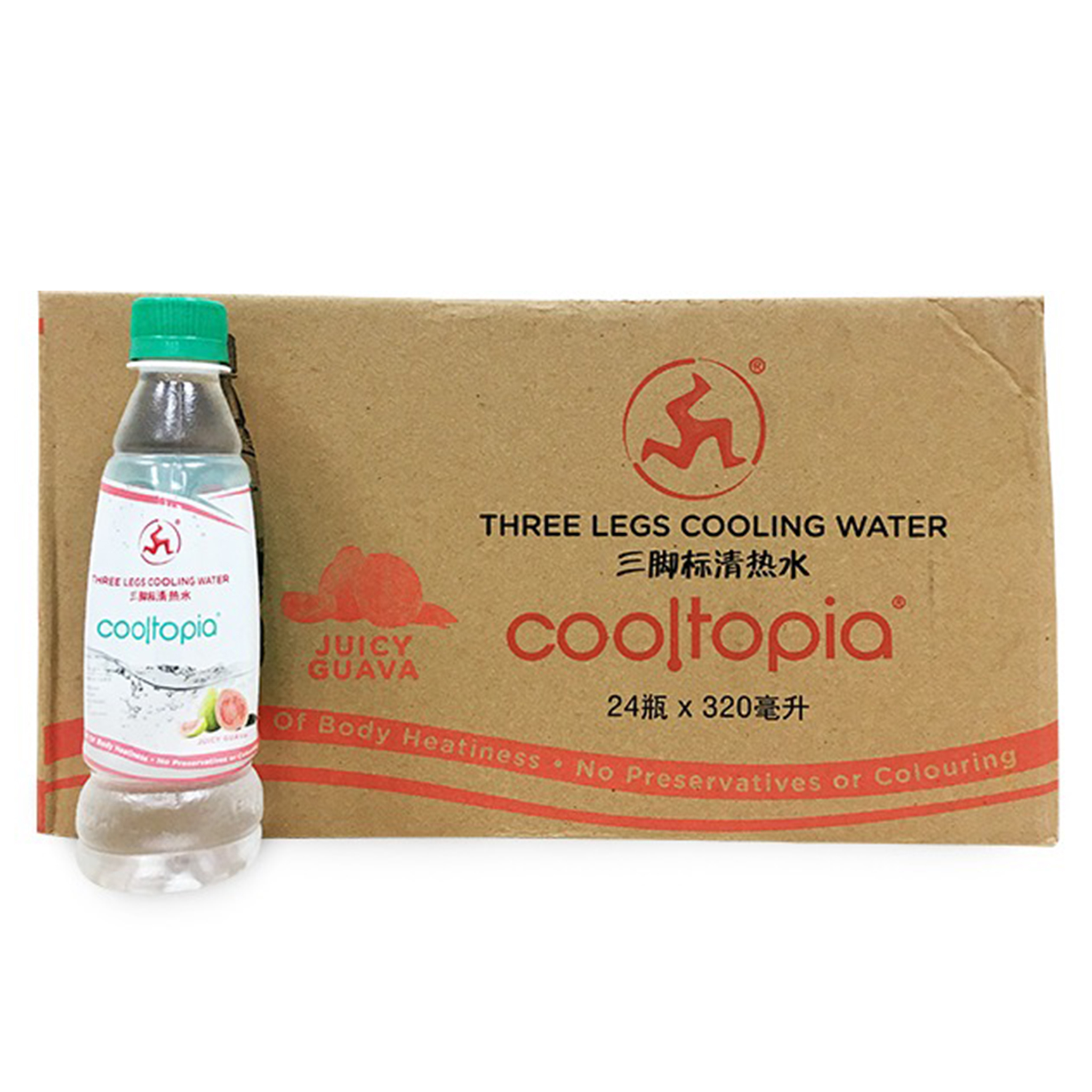 Three Legs Cooling Water COOLTOPIA Juicy Guava 320ml Doctor Anywhere